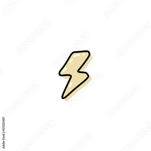 Simple yellow lightning electrifies minimalist background delivering energy bolt graphic Free Download Simple yellow lightning electrifies minimalist background delivering energy bolt graphic - GFXLoad