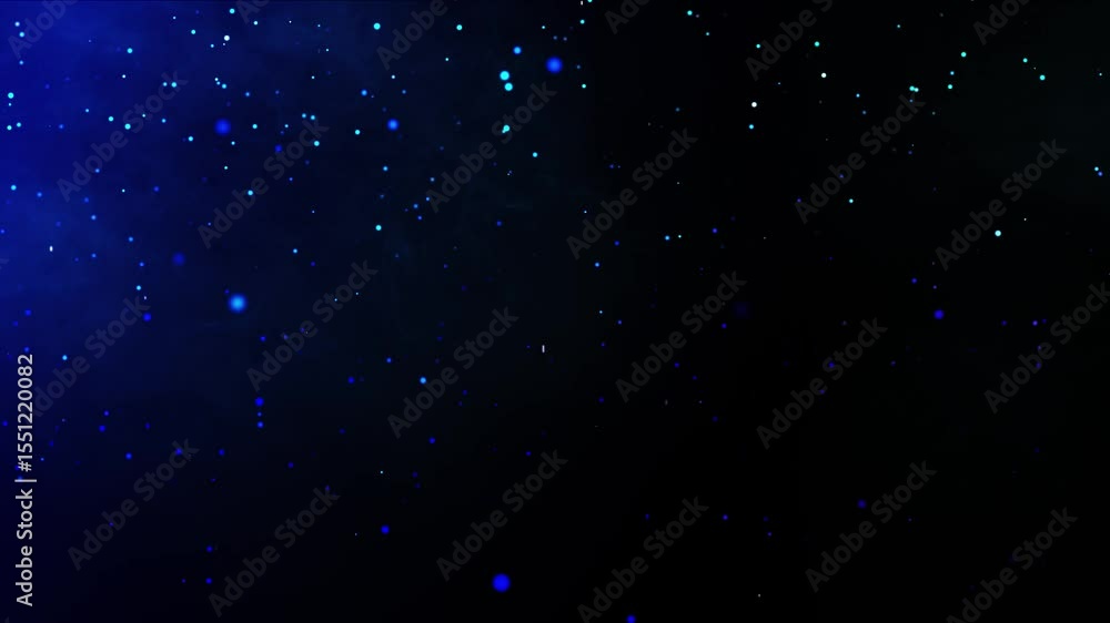 Particles Background blue Loop 4k
