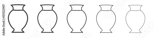 Handmade pottery icon outline ilustration vector symbol