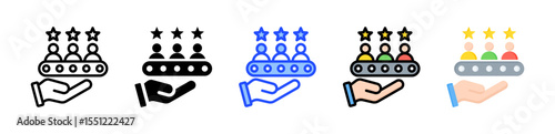 Talent Pipeline Icon Collection With Multiple Styles