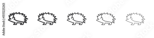 Hegdehog icon outline ilustration vector symbol