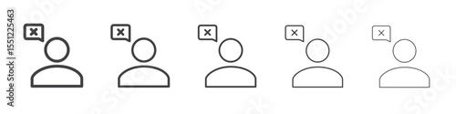 helpless human icon outline ilustration vector symbol