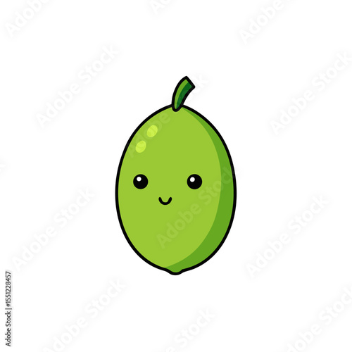 australian finger lime fruit on white background  .svg