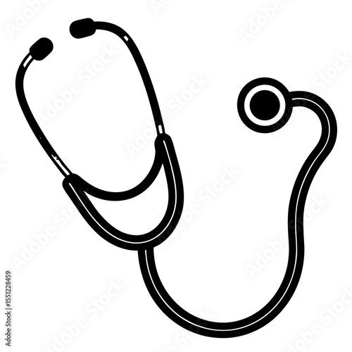 stethoscope isolated on white