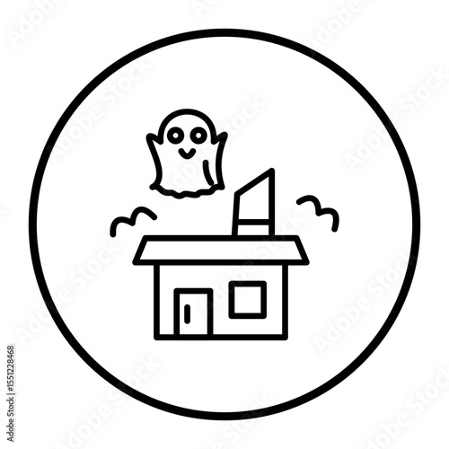 Ghost Castle Vector Icons