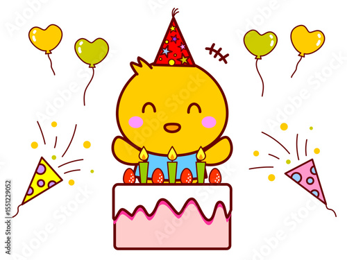 お誕生日のひよこ
