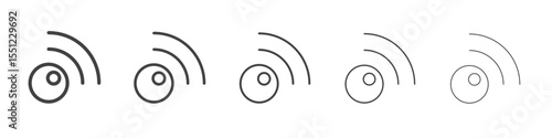 Inoreader icon outline ilustration vector symbol