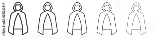 Invisibility Cloak icon outline ilustration vector symbol
