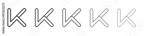 Keep icon outline ilustration vector symbol