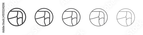 Knee Orthopedic Brace icon outline ilustration vector symbol