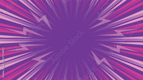 abstract purple exploding dynamic lines cartoon background