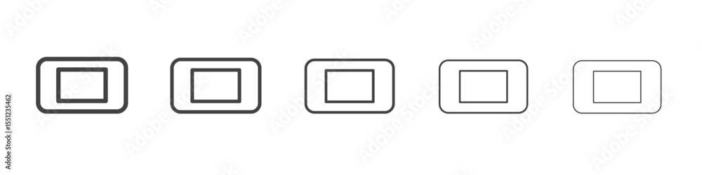 Landscape icon outline ilustration vector symbol Landscape icon outline ilustration vector symbol