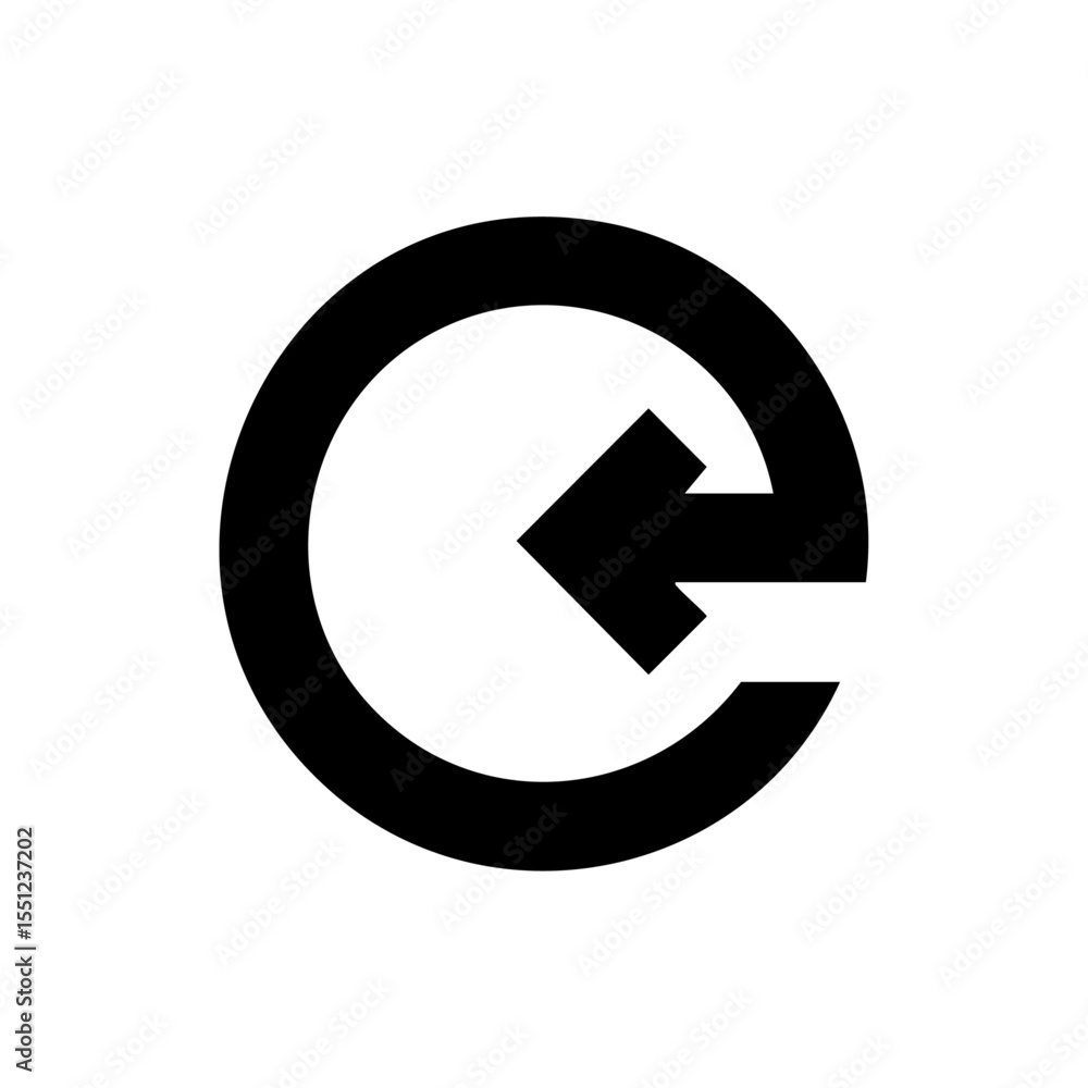 Circular arrow loop icon with inward pointing arrow, minimalist black vector.
Circular arrow loop icon with inward pointing arrow, minimalist black vector.