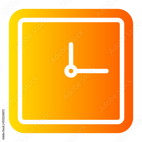 clock gradient icon