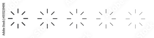 Loading icon outline ilustration vector symbol