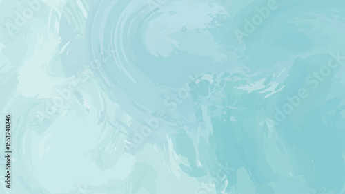 Subtle teal watercolor wash creates a soft, calming effect