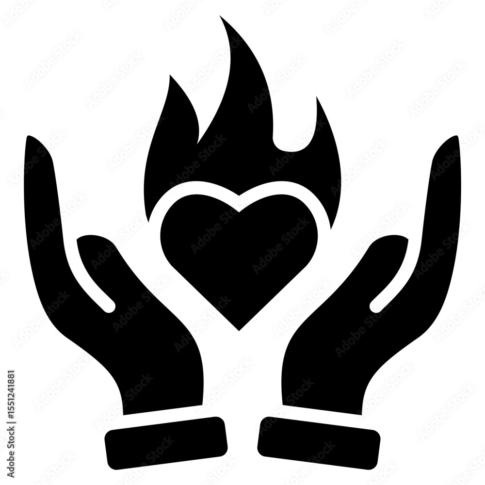 Obraz premium Passion Heart Icon