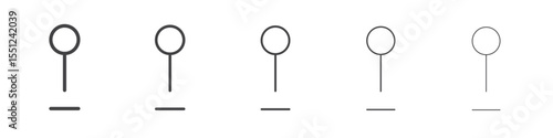 Map icon outline ilustration vector symbol