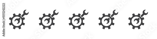 mechanic settings icon outline ilustration vector symbol