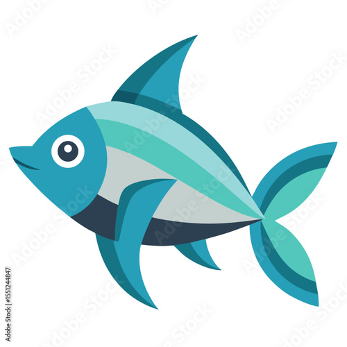 Modern Tetra Fish Vector Design