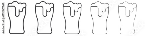 oktoberfest icon outline ilustration vector symbol