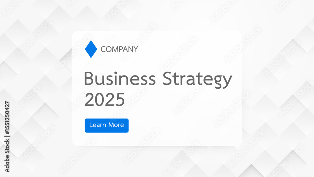 Business Strategy 2025 Presentation Slide. Abstract geometric modern square background Business Strategy 2025 Presentation Slide. Abstract geometric modern square background