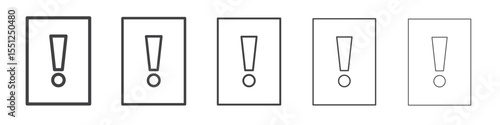 Penalty card sport icon outline ilustration vector symbol