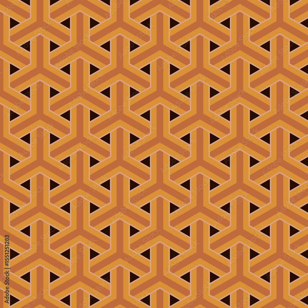 Naklejka premium Geometric Pattern in Warm Tones