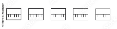 piano icon outline ilustration vector symbol