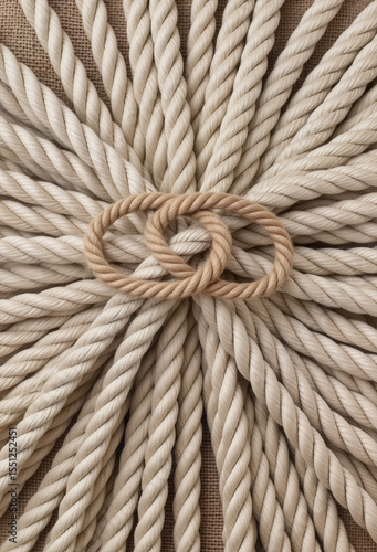 Rope Knot in Detailed Close-Up