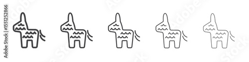 Pinata icon outline ilustration vector symbol