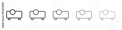 Projector icon outline ilustration vector symbol