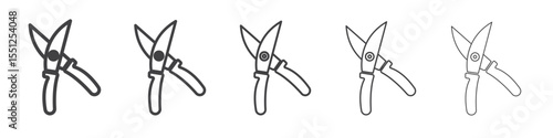 pruner icon outline ilustration vector symbol