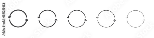 reuse icon outline ilustration vector symbol