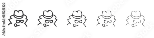 Robber icon outline ilustration vector symbol