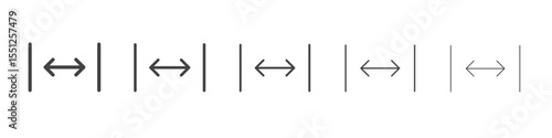 Scroll bar icon outline ilustration vector symbol