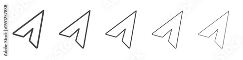 Sent icon outline ilustration vector symbol