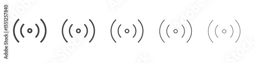 Sensor icon outline ilustration vector symbol