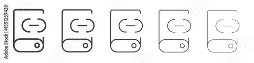 Slave icon outline ilustration vector symbol