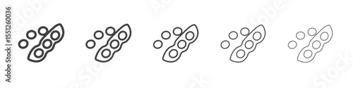 soybeans icon outline ilustration vector symbol