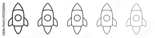 startup icon outline ilustration vector symbol