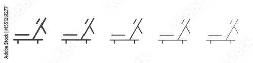 Sunbath icon outline ilustration vector symbol