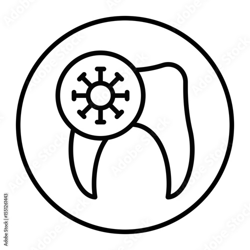 Tooth Infection Vector Icons