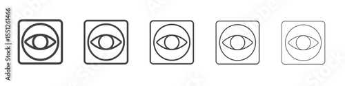 surveillance icon outline ilustration vector symbol