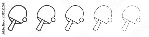Table tennis icon outline ilustration vector symbol