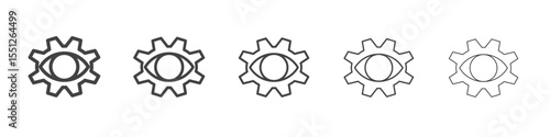 View settings icon outline ilustration vector symbol