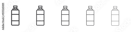 Water bottle icon outline ilustration vector symbol