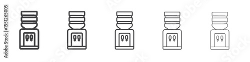 Water dispenser icon outline ilustration vector symbol