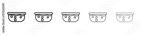 Water soak icon outline ilustration vector symbol