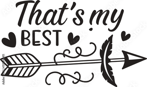 That,s my Best friend typography Design Print Ready file download